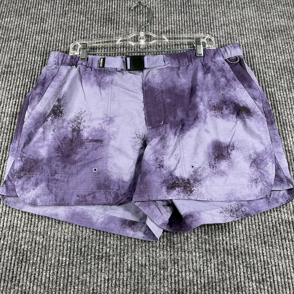 REI Shorts Womens XL Extra Large Purple Belted Hiking Outdoor Camping Walking